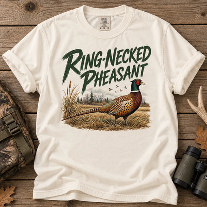 Ring-Necked Pheasant T-Shirt in Ivory