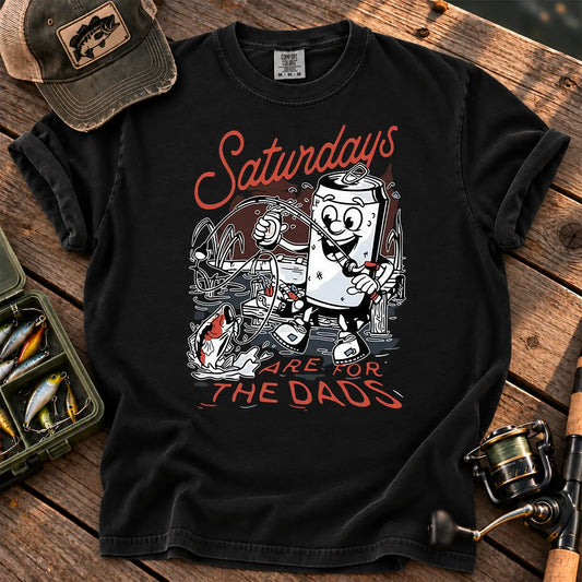 Saturdays Are for the Dads T-Shirt in Black