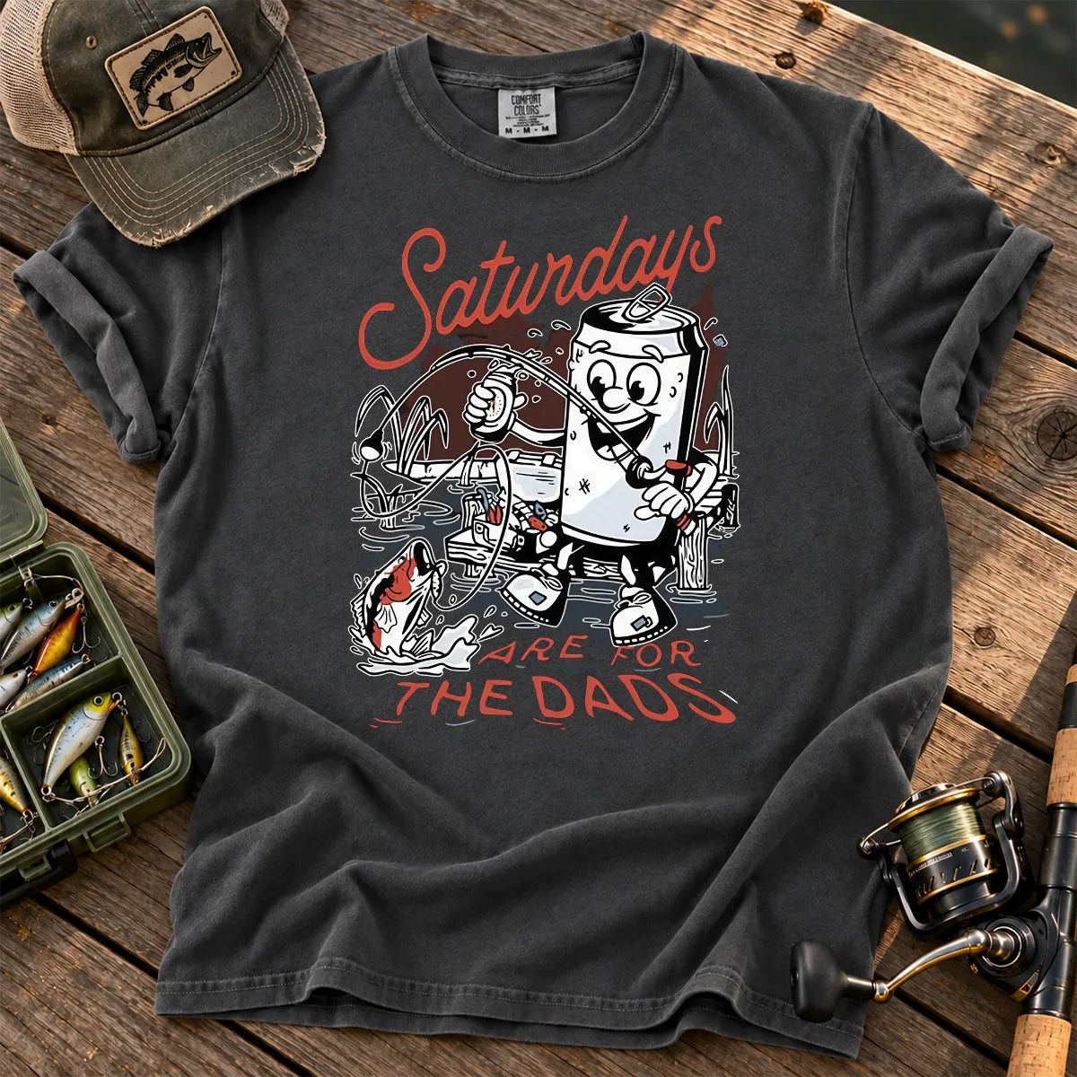 Saturdays Are for the Dads T-Shirt in Pepper