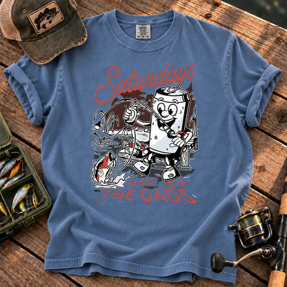 Saturdays Are for the Dads T-Shirt in Blue Jean