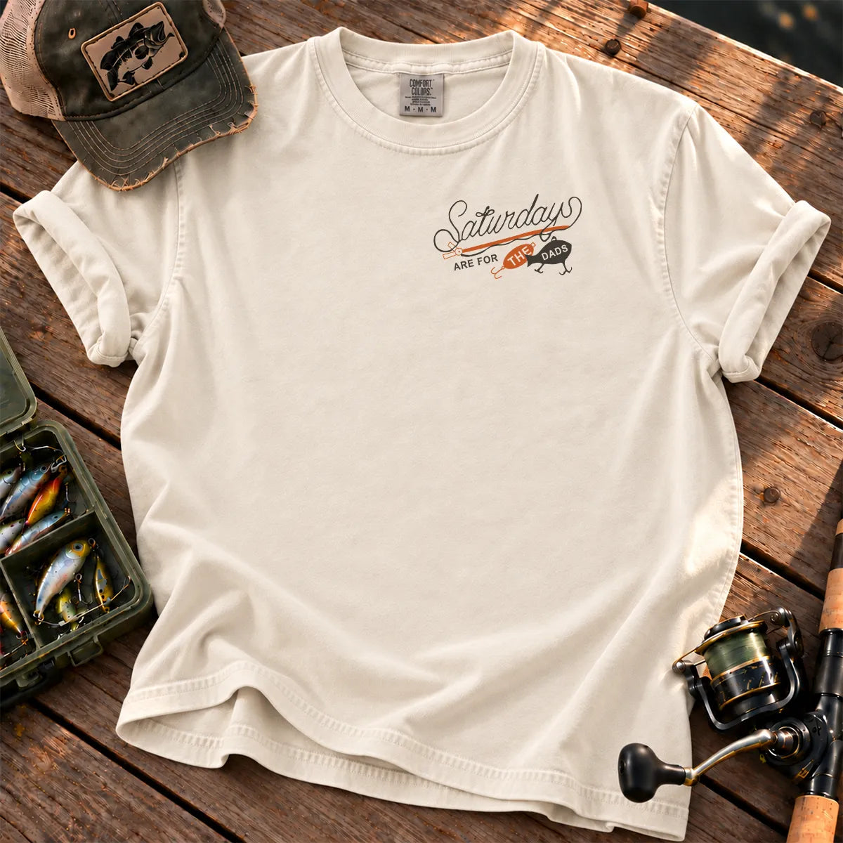 Saturdays for the Dads T-Shirt in Ivory