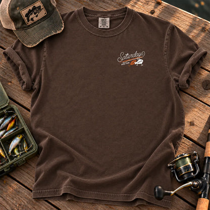 Saturdays for the Dads T-Shirt in Espresso