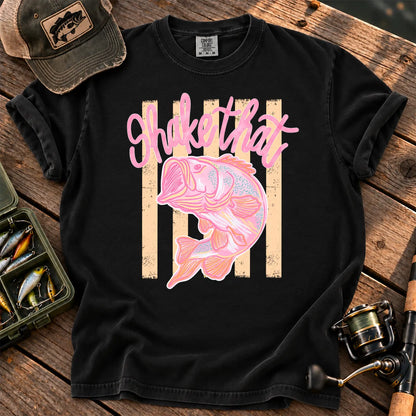 Shake That Bass Pink T-Shirt in Black