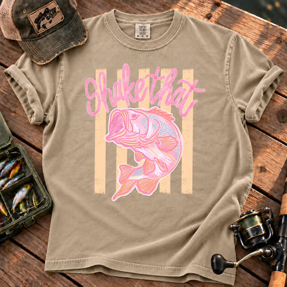 Shake That Bass Pink T-Shirt in Sandstone