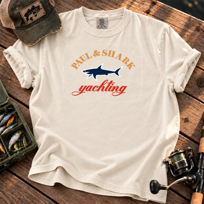 Shark Yachting T-Shirt in Ivory