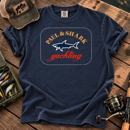 Shark Yachting T-Shirt in True Navy