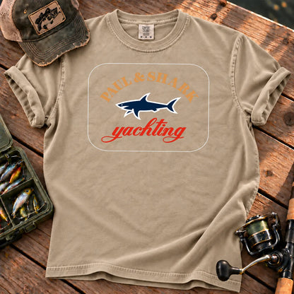 Shark Yachting T-Shirt in Sandstone