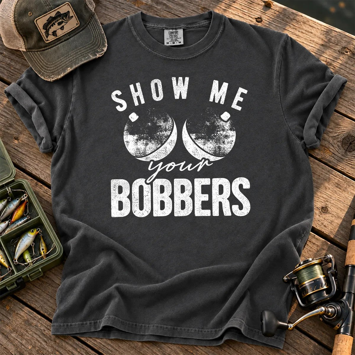 Show Me Your Bobbers T-Shirt in Pepper