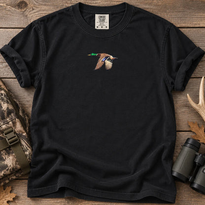 Small Flying Mallard T-Shirt in Black