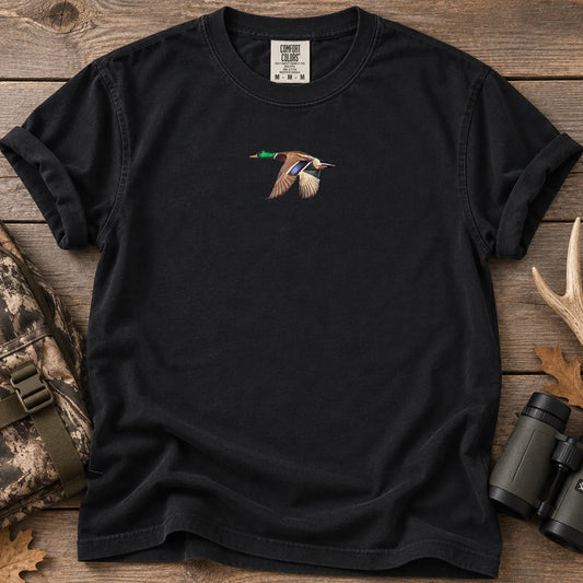 Small Flying Mallard T-Shirt in Black