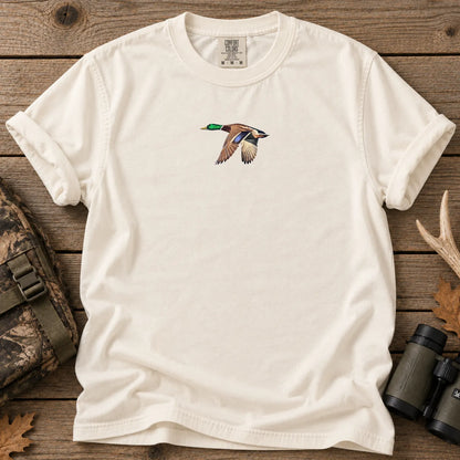 Small Flying Mallard T-Shirt in Ivory