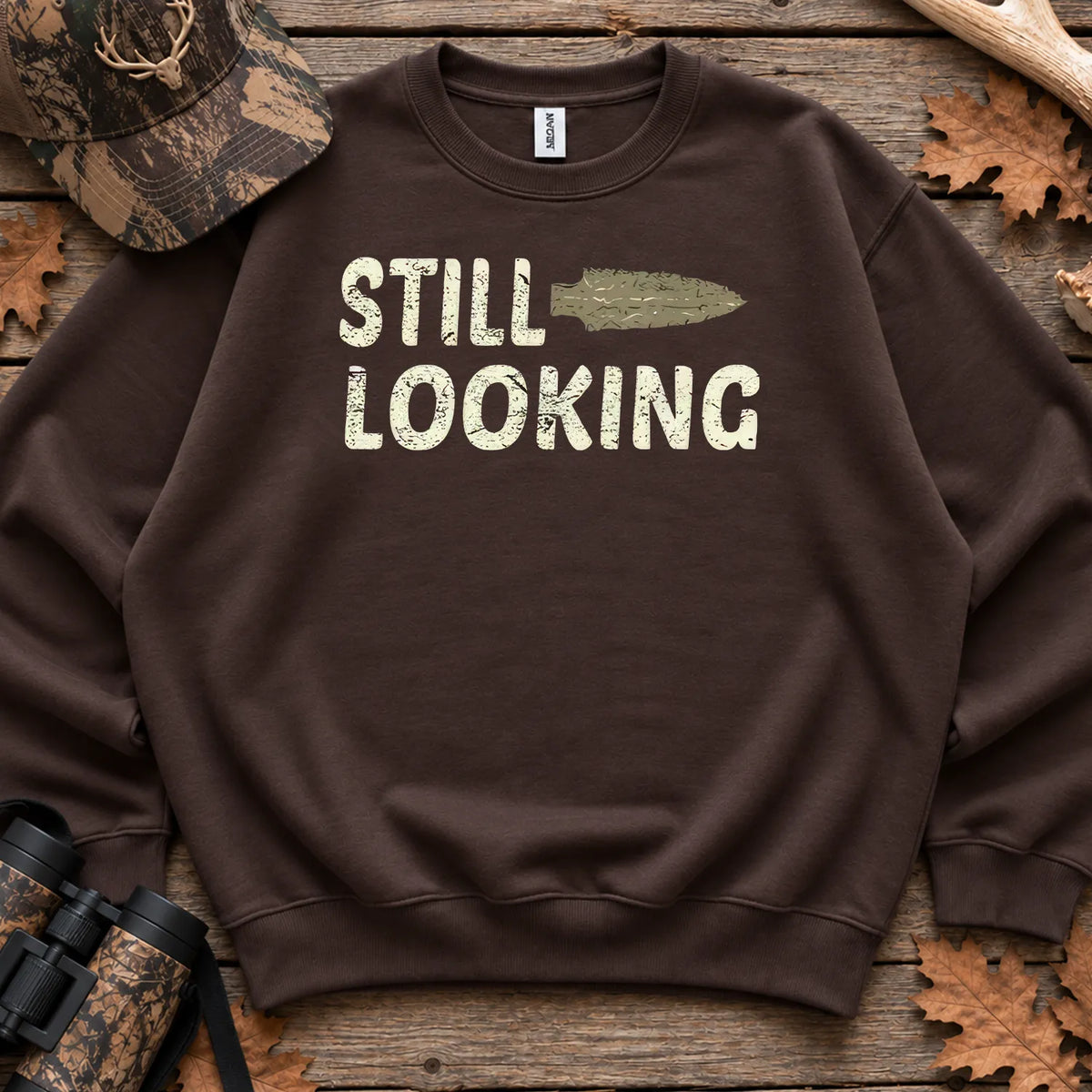 Still Looking Arrowhead Hunter Sweatshirt in Dark Chocolate