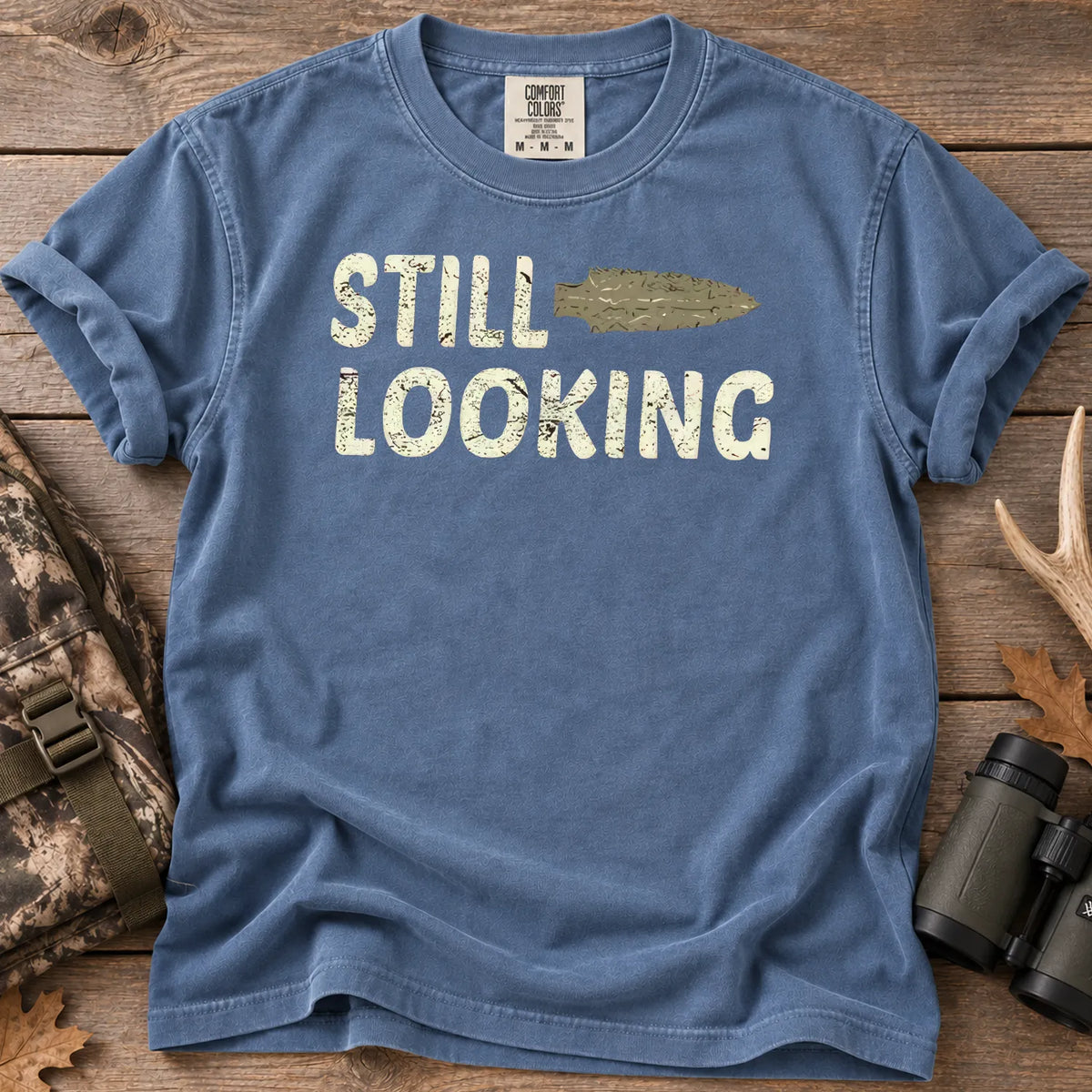 Still Looking Arrowhead T-Shirt in Blue Jean
