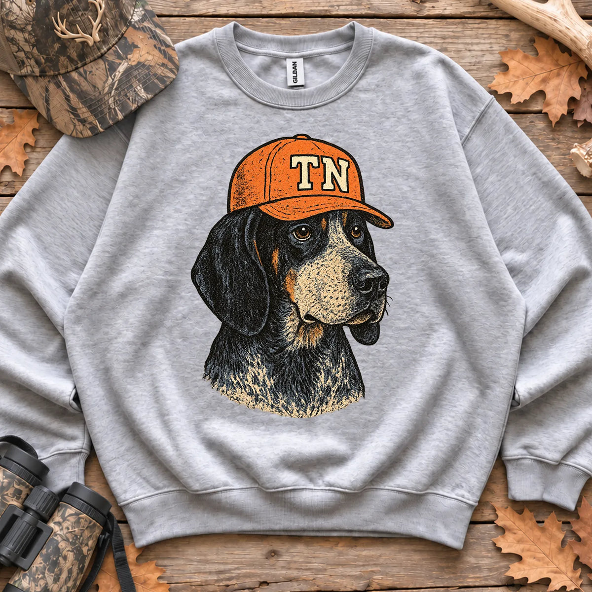 Tennessee Hunting Dog Sweatshirt in Sport Grey