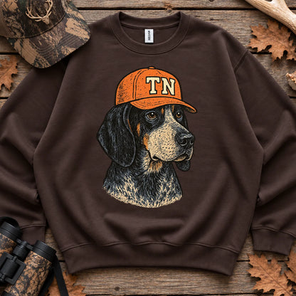 Tennessee Hunting Dog Sweatshirt in Dark Chocolate