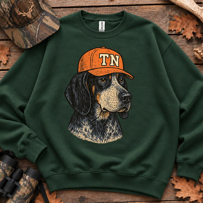 Tennessee Hunting Dog Sweatshirt in Forest Green