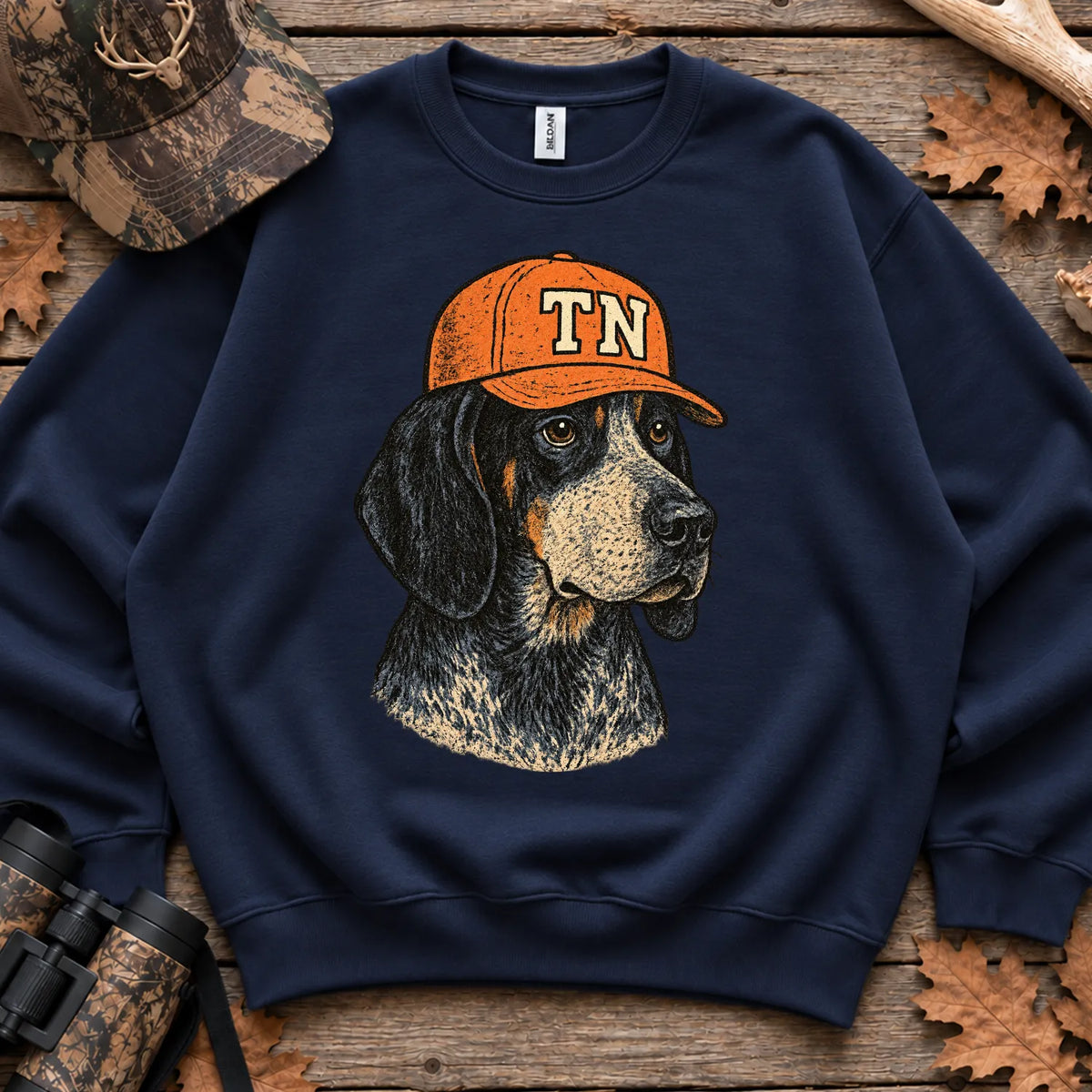 Tennessee Hunting Dog Sweatshirt in Navy