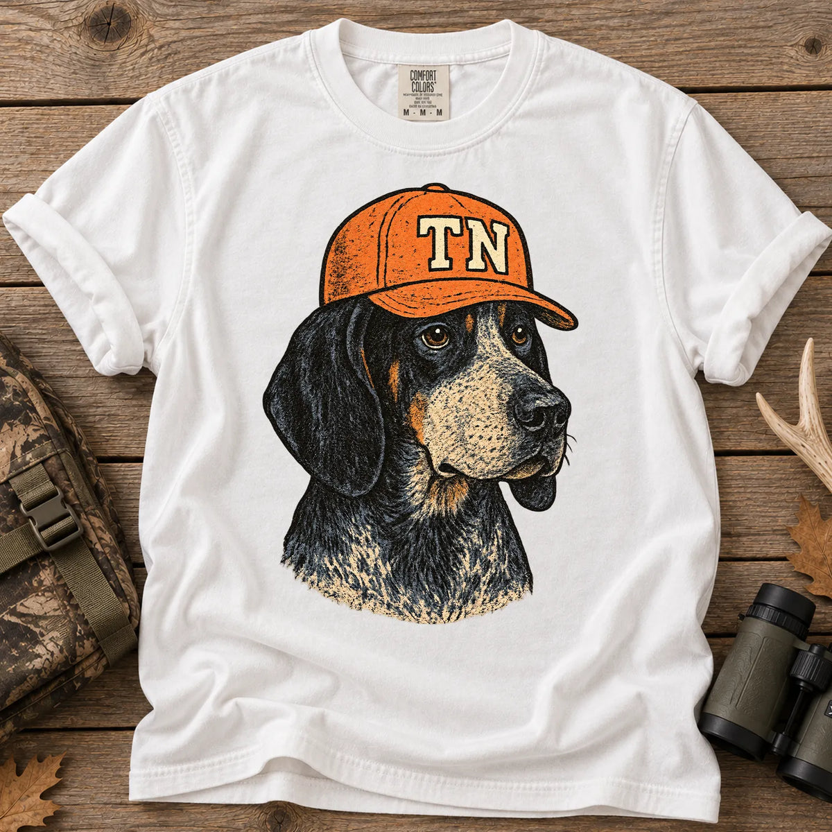 Tennessee Hunting Dog T-Shirt in White