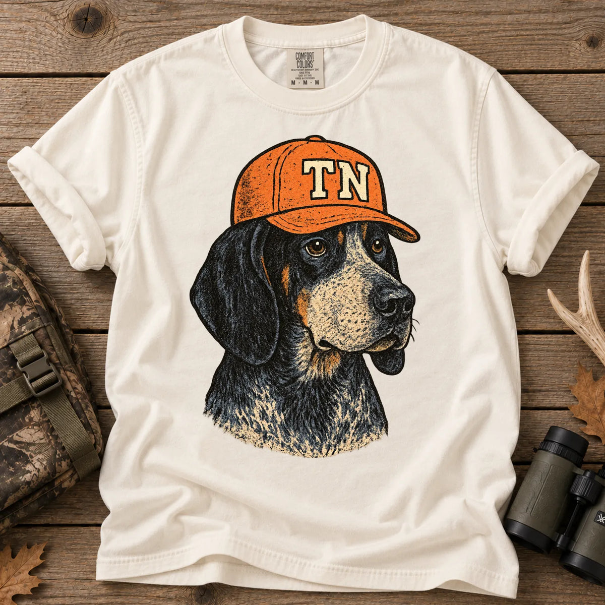 Tennessee Hunting Dog T-Shirt in Ivory
