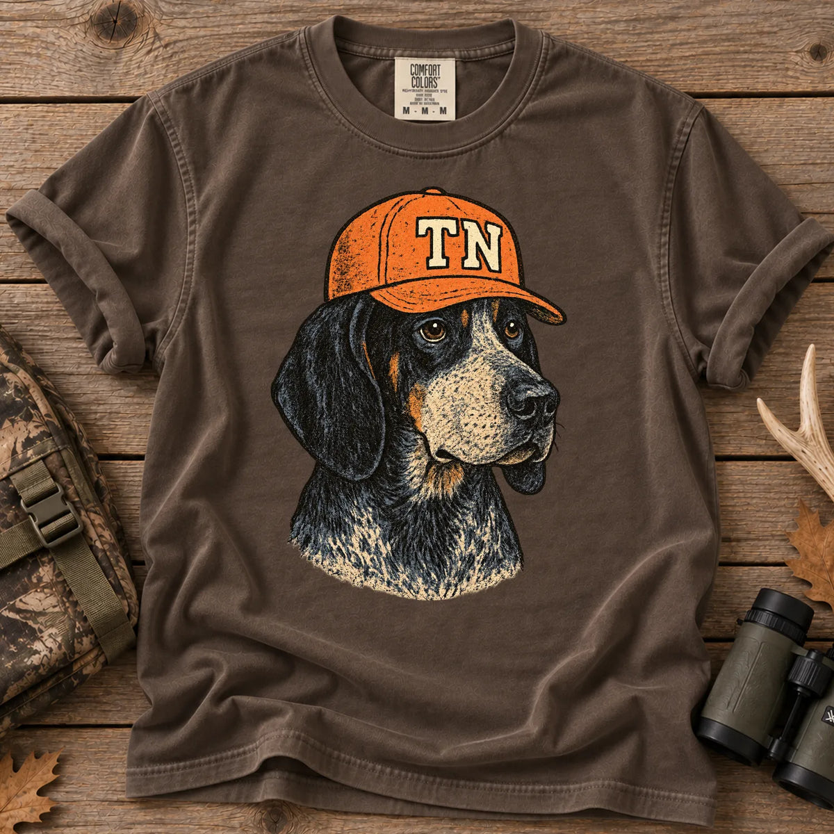Tennessee Hunting Dog T-Shirt in Espresso
