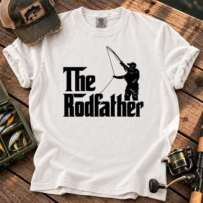 The Rodfather Fishing T-Shirt in White
