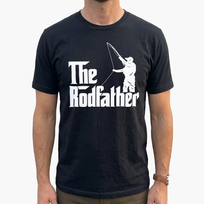 The Rodfather Fishing T-Shirt lifestyle mockup