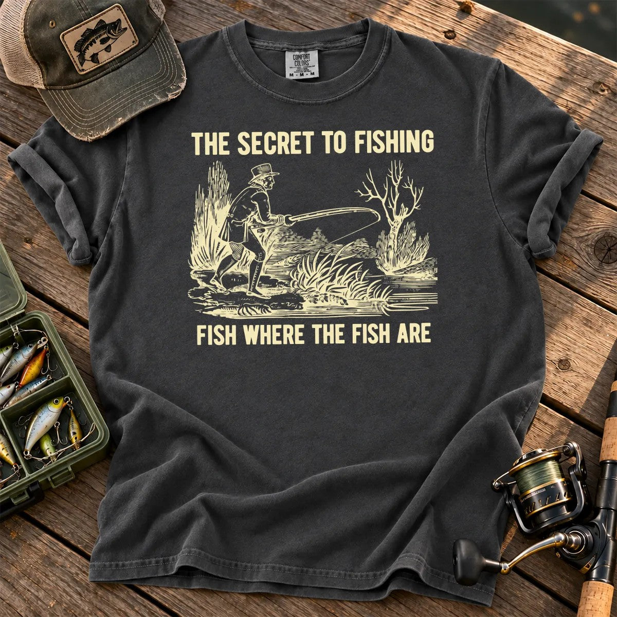 The Secret to Fishing T-Shirt in Pepper