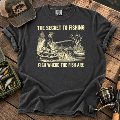 The Secret to Fishing T-Shirt in Pepper