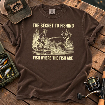 The Secret to Fishing T-Shirt in Espresso