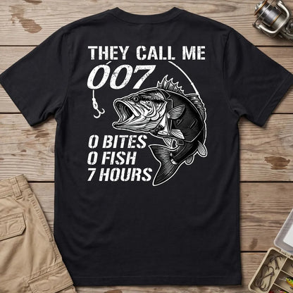 They Call Me 007 Bass T-Shirt in Black