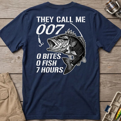 They Call Me 007 Bass T-Shirt in Navy
