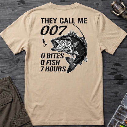 They Call Me 007 Bass T-Shirt in Sand