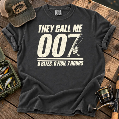 They Call Me 007 Minimal T-Shirt in Pepper