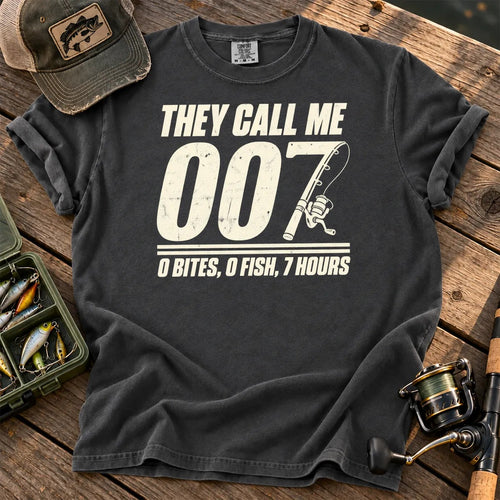 They Call Me 007 Minimal T-Shirt in Pepper