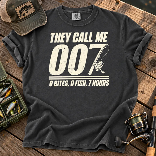 They Call Me 007 Minimal T-Shirt in Pepper