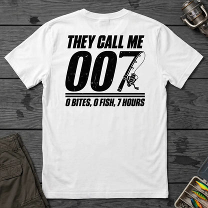 They Call Me 007 Minimal T-Shirt in White