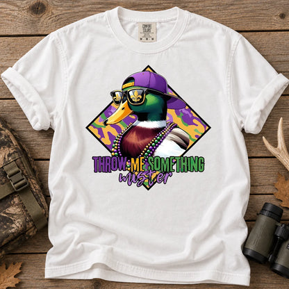 Throw Me Something Mister Mallard T-Shirt in White