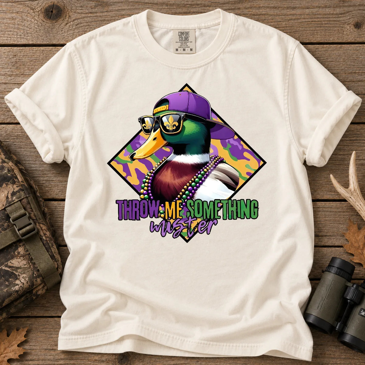 Throw Me Something Mister Mallard T-Shirt in Ivory