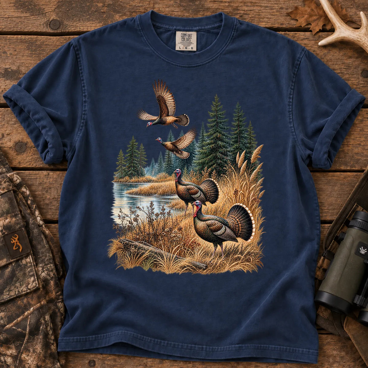 Turkey Pond Wilderness T-Shirt in True Navy