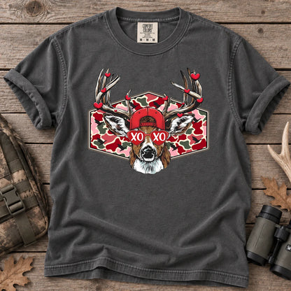 Valentine Buck Camo T-Shirt in Pepper