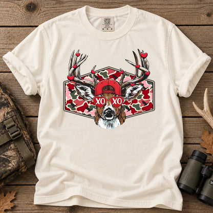 Valentine Buck Camo T-Shirt in Ivory
