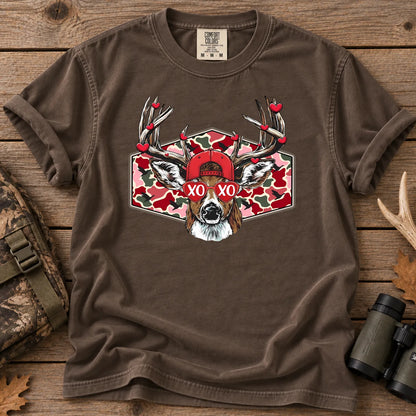 Valentine Buck Camo T-Shirt in Espresso