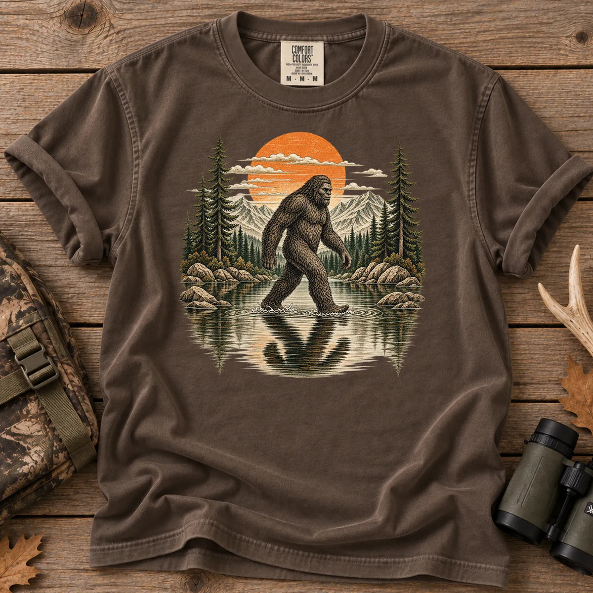 Vintage Bigfoot River T-Shirt in Espresso