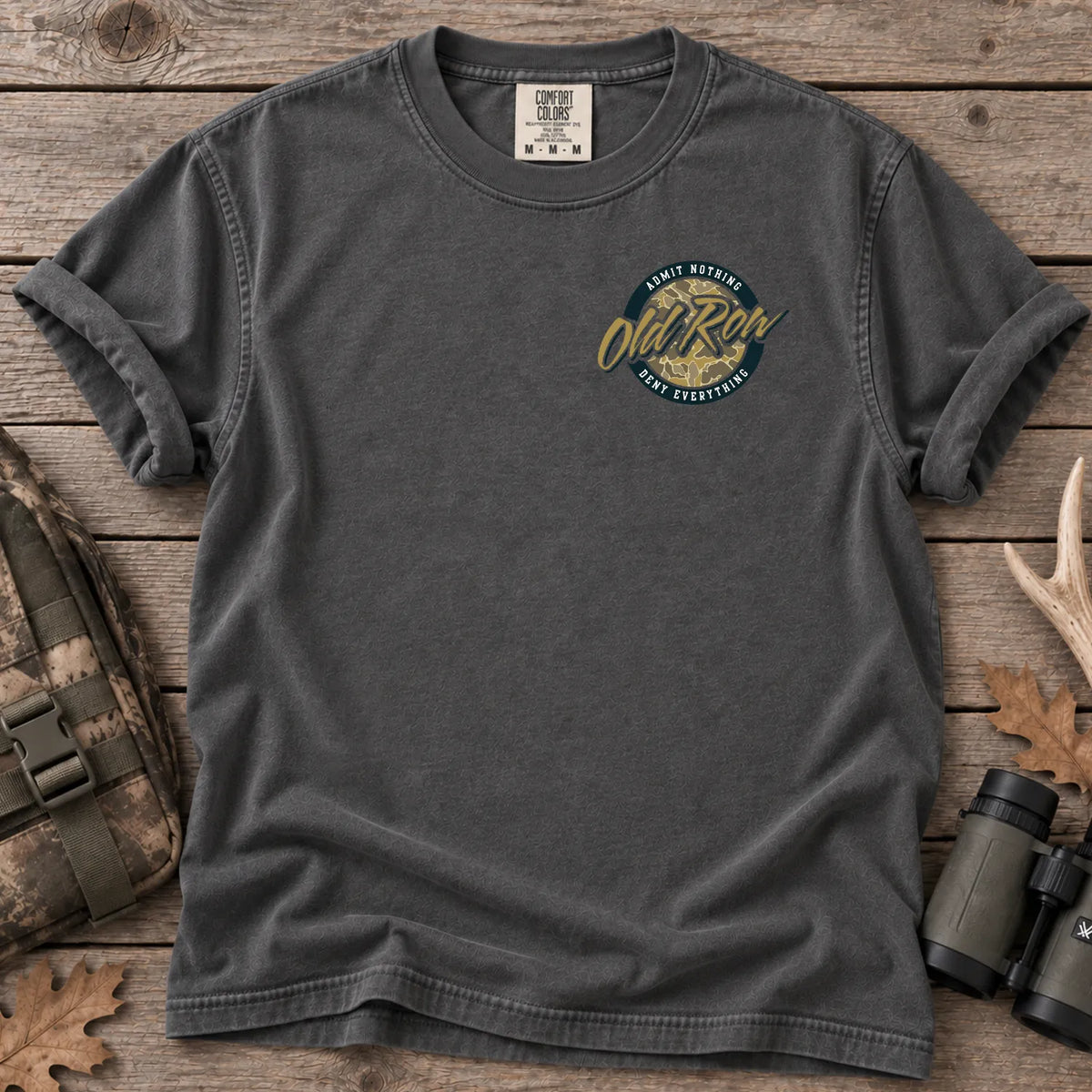 Vintage Camo Circle T-Shirt in Pepper