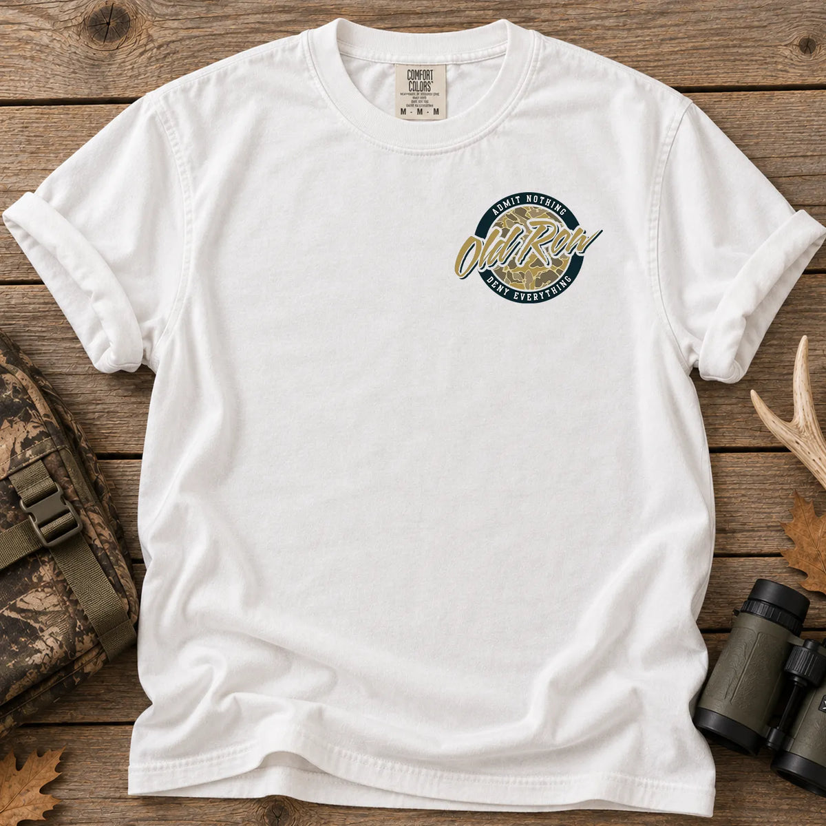 Vintage Camo Circle T-Shirt in White