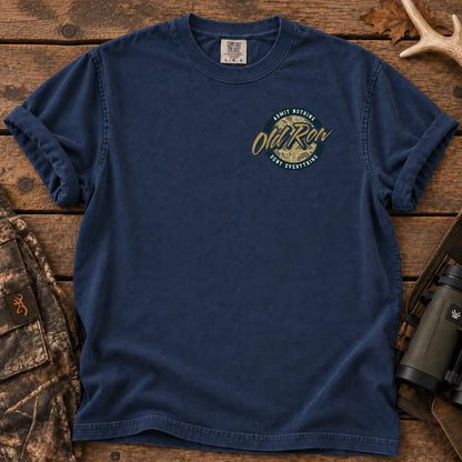 Vintage Camo Circle T-Shirt in True Navy