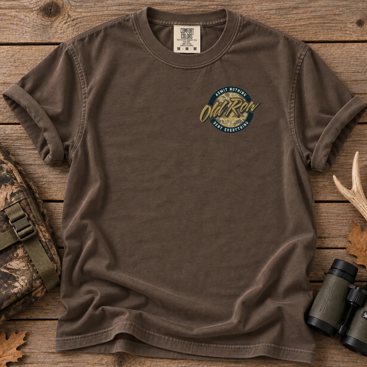 Vintage Camo Circle T-Shirt in Espresso
