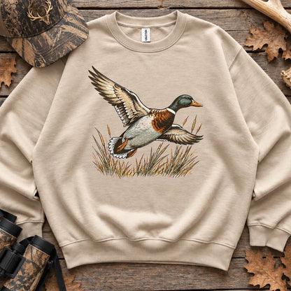 Vintage Flying Mallard Sweatshirt in Sand