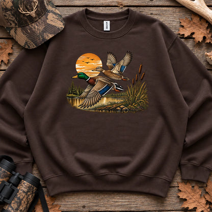 Vintage Mallard Marsh Sweatshirt in Dark Chocolate