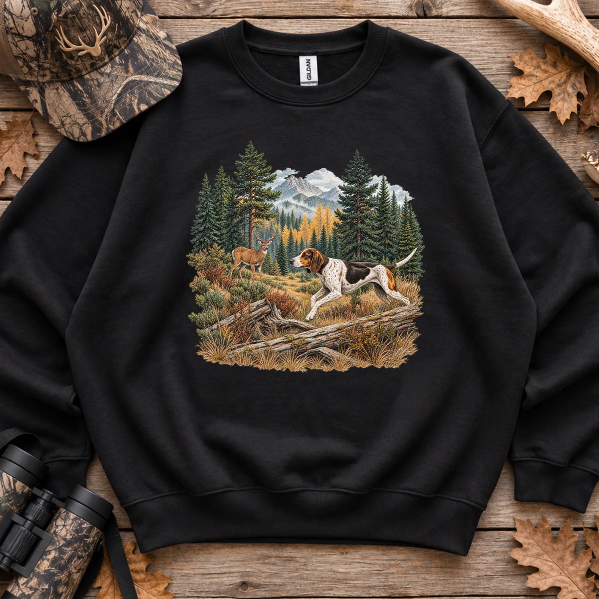 Walker Hound Running Sweatshirt in Black